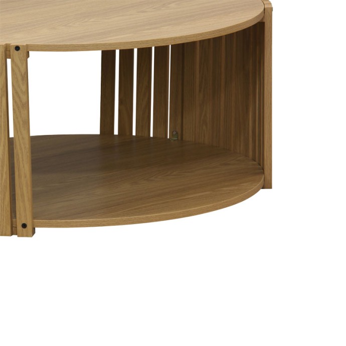 HEAVENLY ΤΡΑΠΕΖΙ ΣΑΛΟΝΙΟΥ MDF Φ83x38cm ΦΥΣΙΚΟ 
