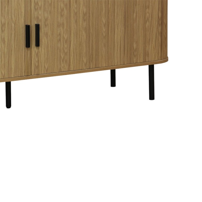 SCANDI ΕΠΙΠΛΟ ΤΗΛΕΟΡΑΣΗΣ 150x45x57.5cm MDF ΦΥΣΙΚΟ ΜΕ ΜΕΤΑΛΛΙΚΑ ΜΑΥΡΑ ΠΟΔΙΑ