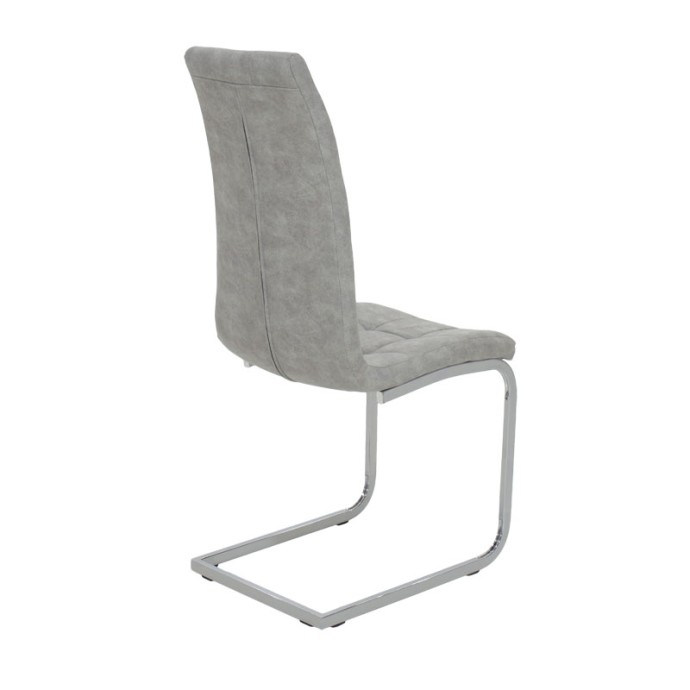 DARRELL ΚΑΡΕΚΛΑ PU ΑΝΤΙΚΕ ΓΚΡΙ-ΒΑΣΗ ΧΡΩΜΙΟΥ 42X49X106ΕΚ