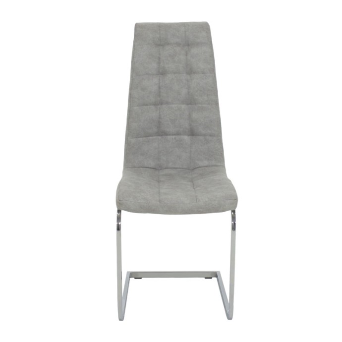 DARRELL ΚΑΡΕΚΛΑ PU ΑΝΤΙΚΕ ΓΚΡΙ-ΒΑΣΗ ΧΡΩΜΙΟΥ 42X49X106ΕΚ