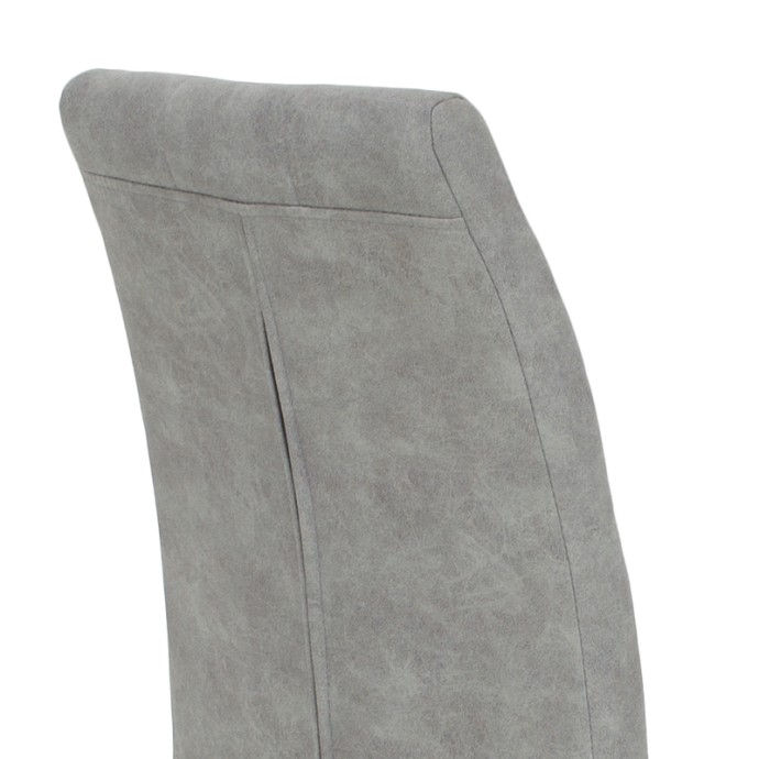 DARRELL ΚΑΡΕΚΛΑ PU ΑΝΤΙΚΕ ΓΚΡΙ-ΒΑΣΗ ΧΡΩΜΙΟΥ 42X49X106ΕΚ