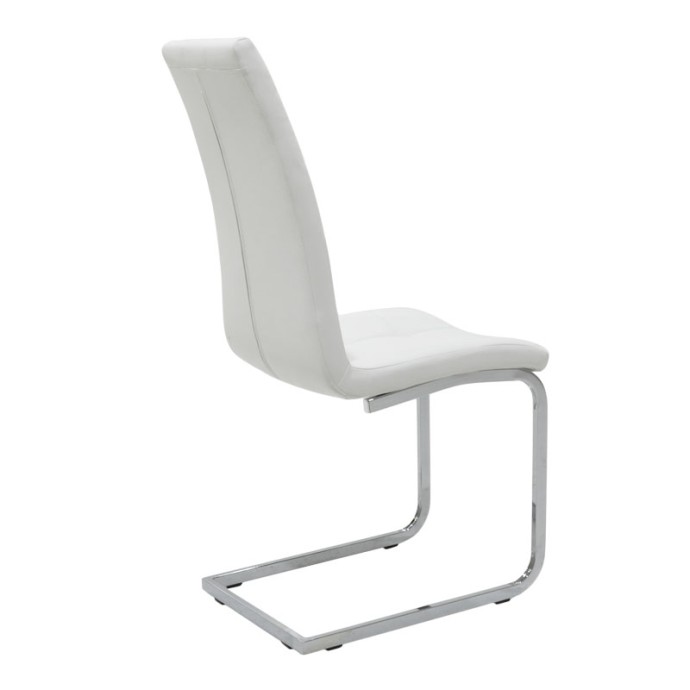 DARRELL ΚΑΡΕΚΛΑ PU ΛΕΥΚΟ-ΒΑΣΗ ΧΡΩΜΙΟΥ 42X49X106ΕΚ