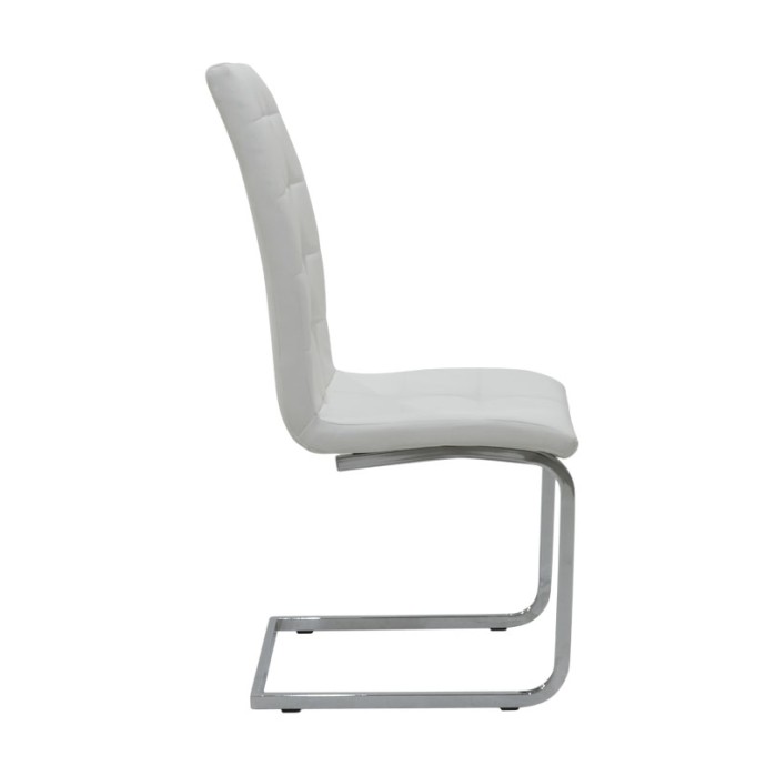DARRELL ΚΑΡΕΚΛΑ PU ΛΕΥΚΟ-ΒΑΣΗ ΧΡΩΜΙΟΥ 42X49X106ΕΚ