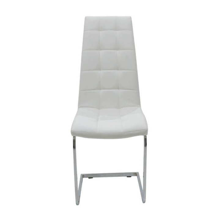 DARRELL ΚΑΡΕΚΛΑ PU ΛΕΥΚΟ-ΒΑΣΗ ΧΡΩΜΙΟΥ 42X49X106ΕΚ