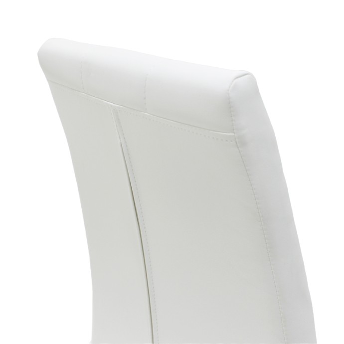 DARRELL ΚΑΡΕΚΛΑ PU ΛΕΥΚΟ-ΒΑΣΗ ΧΡΩΜΙΟΥ 42X49X106ΕΚ