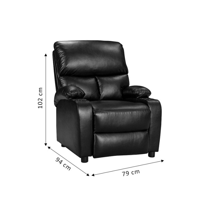 GARTIA ΠΟΛΥΘΡΟΝΑ 79x94x102cm RELAX PU ΚΑΦΕ