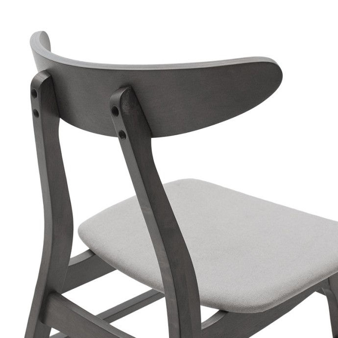 BENSON - ORLEAN TΡΑΠΕΖΑΡΙΑ  ΣΕΤ 5ΤΜΧ RUSTIC GREY - ΥΦΑΣΜΑ ΓΚΡΙ 80X80X75ΕΚ