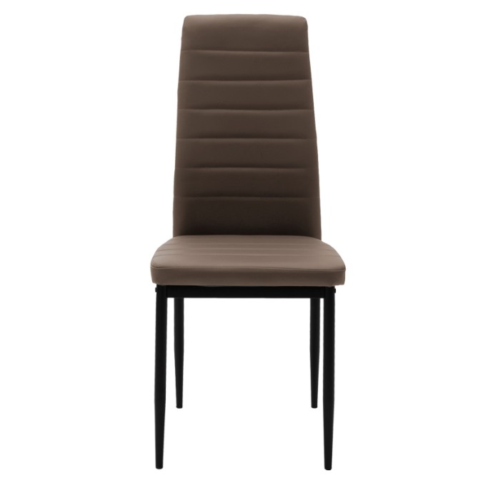 PARKER ΚΑΡΕΚΛΑ PU CAPPUCCINO-ΜΑΥΡΟ ΠΟΔΙ 42X48X98ΕΚ