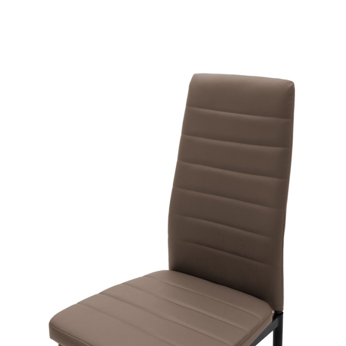 PARKER ΚΑΡΕΚΛΑ PU CAPPUCCINO-ΜΑΥΡΟ ΠΟΔΙ 42X48X98ΕΚ