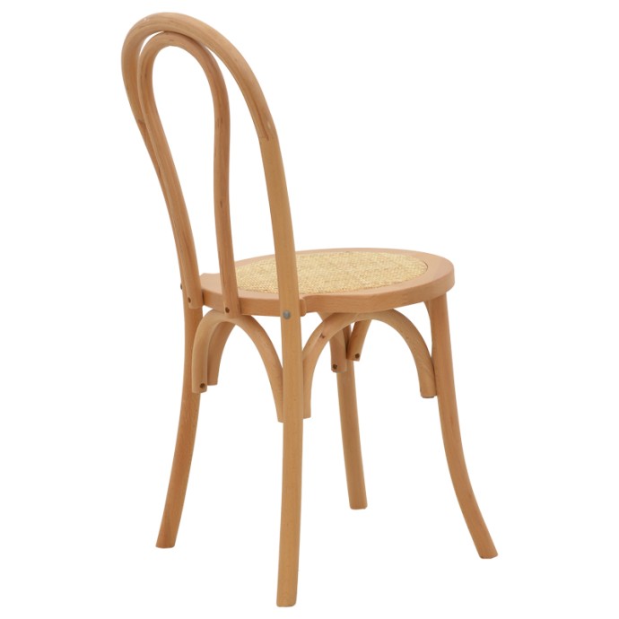 AZHEL ΚΑΡΕΚΛΑ ΦΥΣΙΚΟ ΞΥΛΟ ΟΞΙΑΣ-ΕΔΡΑ ΦΥΣΙΚΟ RATTAN 41X50X89ΕΚ