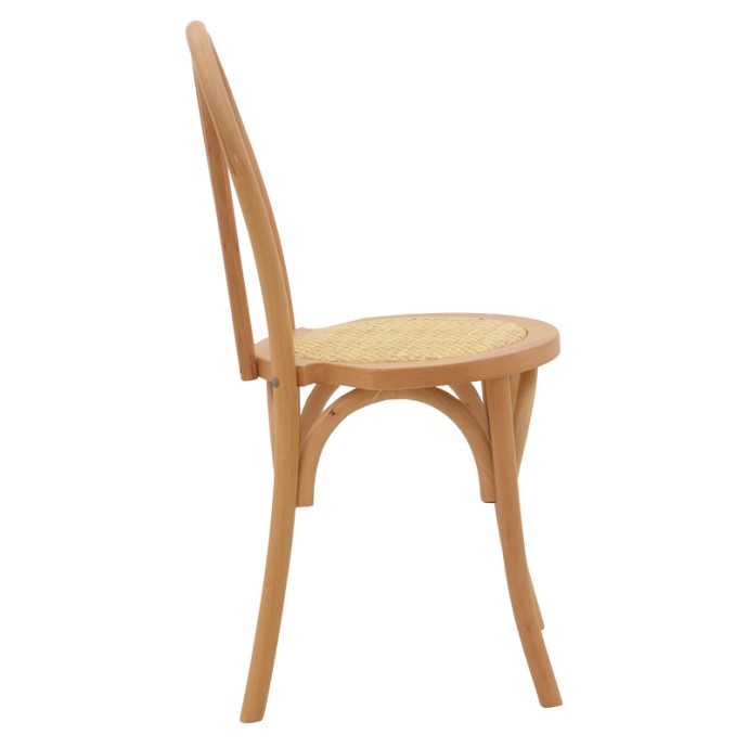 AZHEL ΚΑΡΕΚΛΑ ΦΥΣΙΚΟ ΞΥΛΟ ΟΞΙΑΣ-ΕΔΡΑ ΦΥΣΙΚΟ RATTAN 41X50X89ΕΚ
