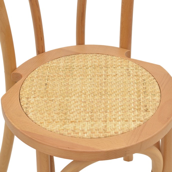 AZHEL ΚΑΡΕΚΛΑ ΦΥΣΙΚΟ ΞΥΛΟ ΟΞΙΑΣ-ΕΔΡΑ ΦΥΣΙΚΟ RATTAN 41X50X89ΕΚ