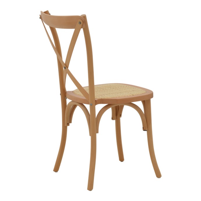 DYLON ΚΑΡΕΚΛΑ ΚΑΡΥΔΙ ΞΥΛΟ ΟΞΙΑΣ-ΕΔΡΑ ΦΥΣΙΚΟ RATTAN 48X52X89ΕΚ