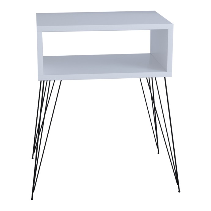 NAIDA ΚΟΜΟΔΙΝΟ ΛΕΥΚΟ ΜΕΛΑΜΙΝΗΣ 45X30X59ΕΚ