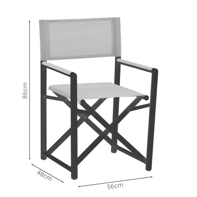 MABU ΠΟΛΥΘΡΟΝΑ ΣΚΗΝΟΘΕΤΗ ΑΝΘΡΑΚΙ ΑΛΟΥΜΙΝΙΟ 56X48X86ΕΚ