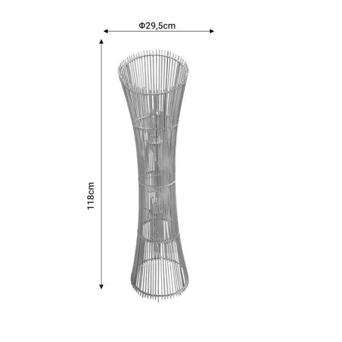 GION ΦΩΤΙΣΤΙΚΟ ΔΑΠΕΔΟΥ ΔΙΦΩΤΟ E27 ΦΥΣΙΚΟ ΜΠΑΜΠΟΥ Φ29.5X118ΕΚ