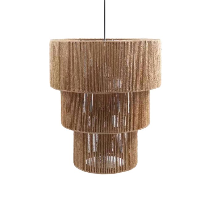 POPULY ΦΩΤΙΣΤΙΚΟ ΟΡΟΦΗΣ ΜΟΝΟΦΩΤΟ Ε27 ΚΑΦΕ PAPER ROPE Φ44X186ΕΚ