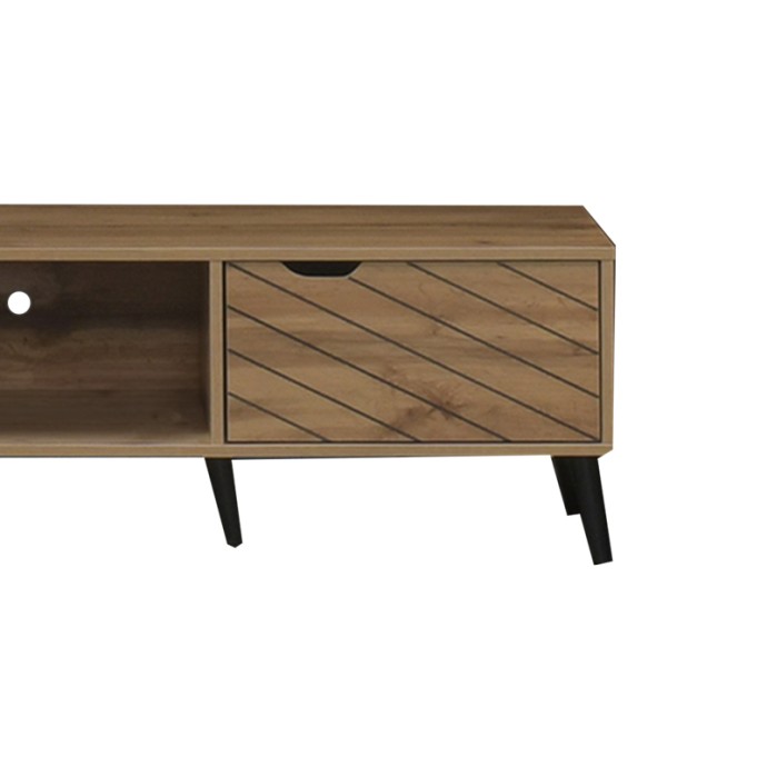 THELMA ΕΠΙΠΛΟ ΤΗΛΕΟΡΑΣΗΣ SONOMA ΜΕΛΑΜΙΝΗΣ 150X40X41.6ΕΚ