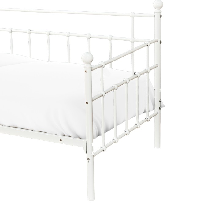 HAVELOCK ΚΡΕΒΑΤΙ ΛΕΥΚΟ ΜΕΤΑΛΛΙΚΟ 90X190X98ΕΚ