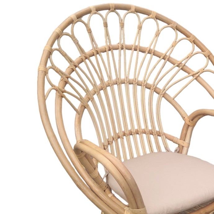 BOLONI ΠΟΛΥΘΡΟΝΑ ΜΕ ΜΠΕΖ ΜΑΞΙΛΑΡΙ-ΦΥΣΙΚΟ RATTAN 100X67X120ΕΚ