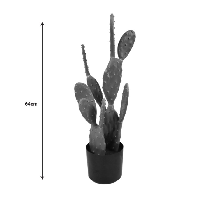 ΔΙΑΚΟΣΜΗΤΙΚΟ ΦΥΤΟ CACTUS ΣΕ ΓΛΑΣΤΡΑ INART ΠΡΑΣΙΝΟ PP Υ64ΕΚ