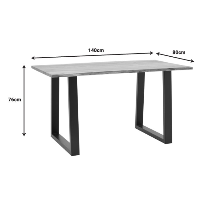 AVRON ΤΡΑΠΕΖΙ ΦΥΣΙΚΟ ΜΑΣΙΦ ΞΥΛΟ ΑΚΑΚΙΑΣ 140X80X76ΕΚ