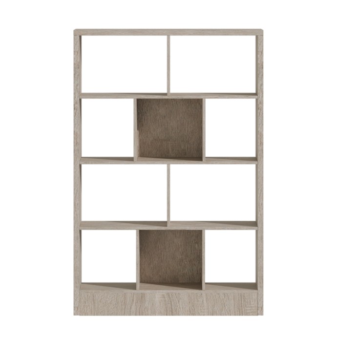 DIVIDRE ΒΙΒΛΙΟΘΗΚΗ SONOMA OAK ΜΕΛΑΜΙΝΗΣ 120X30X181ΕΚ