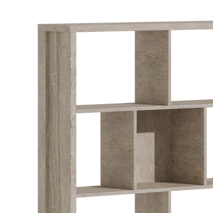 DIVIDRE ΒΙΒΛΙΟΘΗΚΗ SONOMA OAK ΜΕΛΑΜΙΝΗΣ 120X30X181ΕΚ