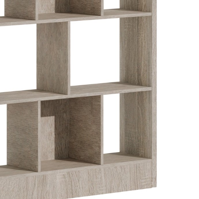 DIVIDRE ΒΙΒΛΙΟΘΗΚΗ SONOMA OAK ΜΕΛΑΜΙΝΗΣ 120X30X181ΕΚ