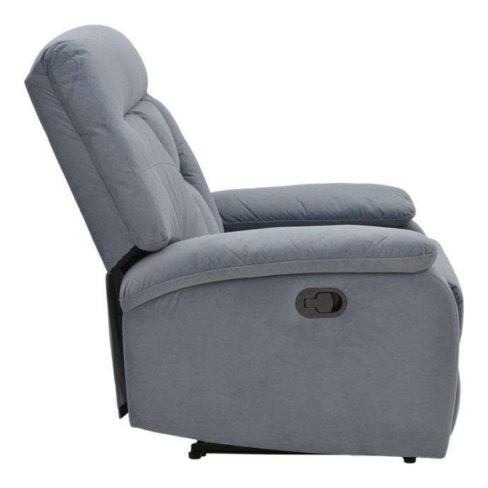 TERPSI ΠΟΛΥΘΡΟΝΑ RELAX ΜΕ ΜΗΧΑΝΙΣΜΟ MASSAGE ΓΚΡΙ ΒΕΛΟΥΔΟ 80X94X100ΕΚ