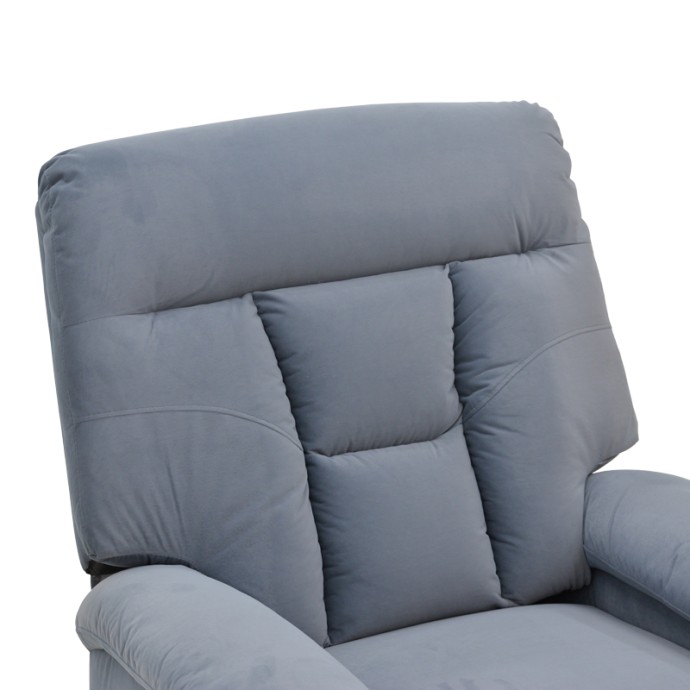 TERPSI ΠΟΛΥΘΡΟΝΑ RELAX ΜΕ ΜΗΧΑΝΙΣΜΟ MASSAGE ΓΚΡΙ ΒΕΛΟΥΔΟ 80X94X100ΕΚ