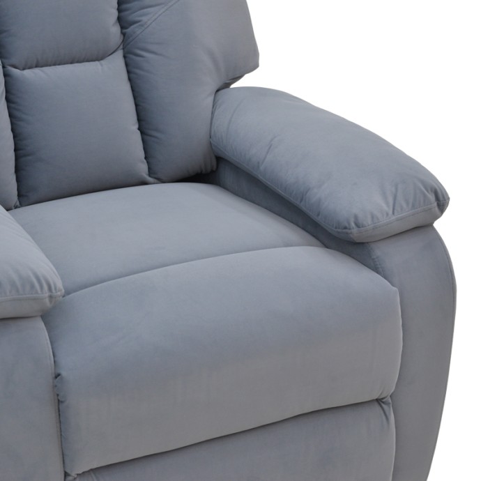 TERPSI ΠΟΛΥΘΡΟΝΑ RELAX ΜΕ ΜΗΧΑΝΙΣΜΟ MASSAGE ΓΚΡΙ ΒΕΛΟΥΔΟ 80X94X100ΕΚ