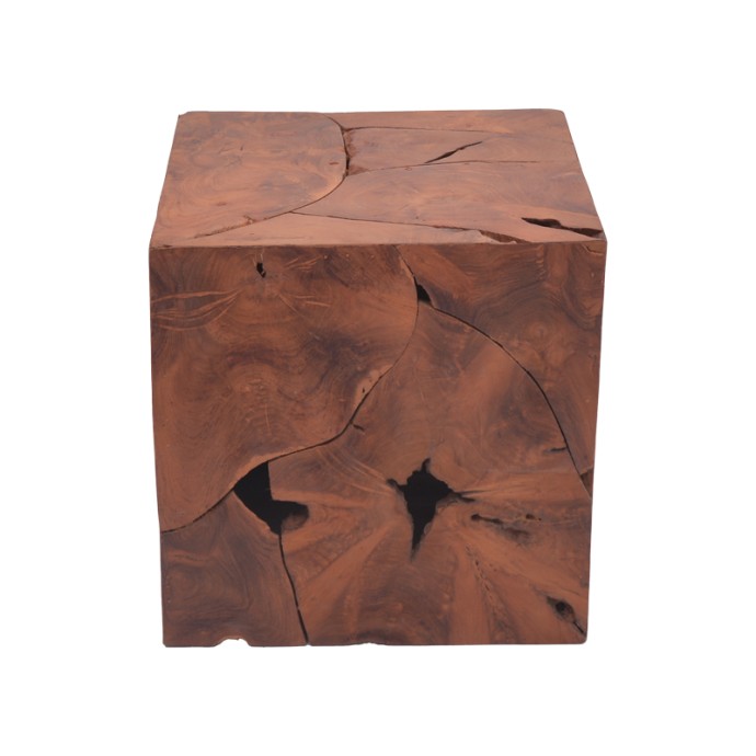 BOXY ΣΚΑΜΠΟ ΦΥΣΙΚΟ ΜΑΣΙΦ ΞΥΛΟ TEAK 40X40X40ΕΚ