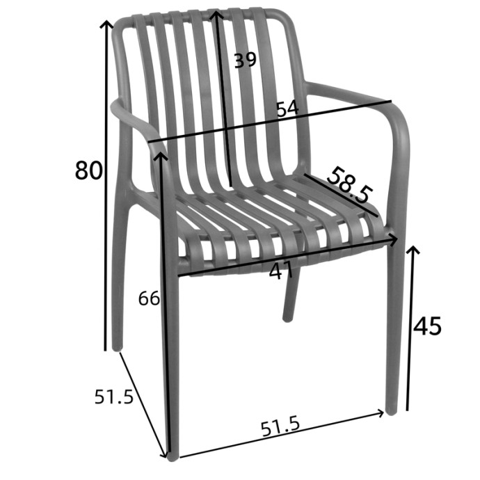 KARMEN ΠΟΛΥΘΡΟΝΑ PP 58.5X54X80ΕΚ CAPPUCINO 