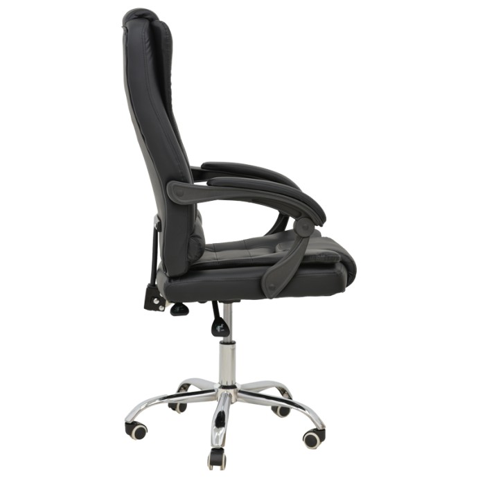 TORONSI ΚΑΡΕΚΛΑ ΓΡΑΦΕΙΟΥ ΔΙΕΥΘΥΝΤΗ ΜΑΥΡΟ PU 60X68X128ΕΚ