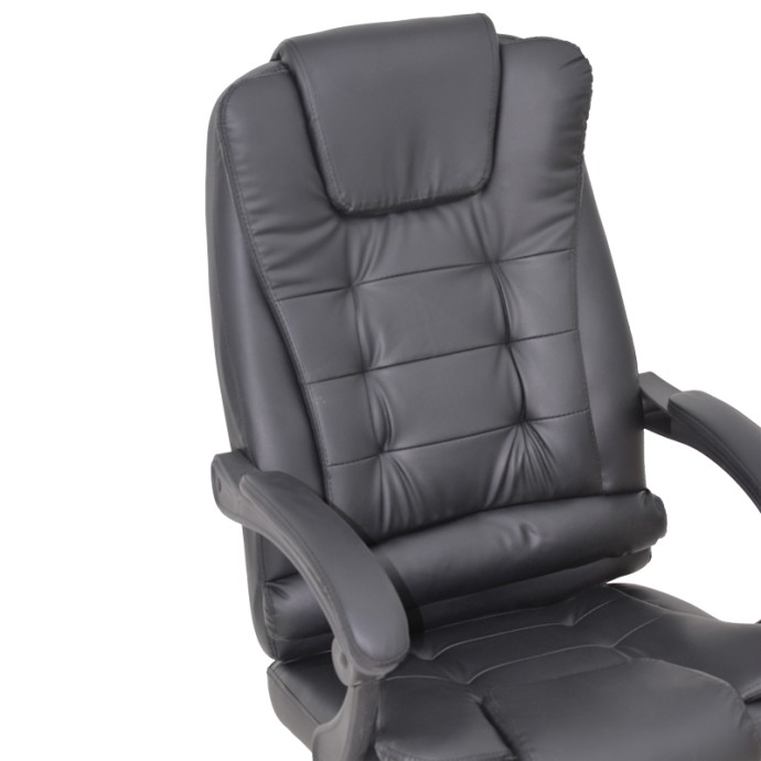TORONSI ΚΑΡΕΚΛΑ ΓΡΑΦΕΙΟΥ ΔΙΕΥΘΥΝΤΗ ΜΑΥΡΟ PU 60X68X128ΕΚ