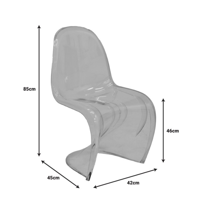 XYOFA ΚΑΡΕΚΛΑ PC ΔΙΑΦΑΝΟ 42X45X85ΕΚ
