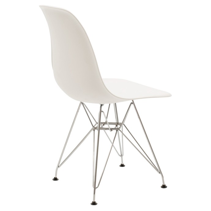 ADELLE ΚΑΡΕΚΛΑ PP ΛΕΥΚΟ-INOX ΠΟΔΙ 46X55X81ΕΚ