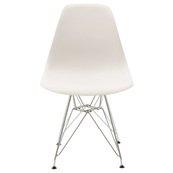 ADELLE ΚΑΡΕΚΛΑ PP ΛΕΥΚΟ-INOX ΠΟΔΙ 46X55X81ΕΚ