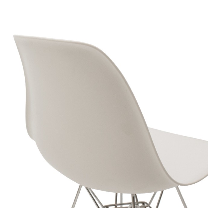 ADELLE ΚΑΡΕΚΛΑ PP ΛΕΥΚΟ-INOX ΠΟΔΙ 46X55X81ΕΚ