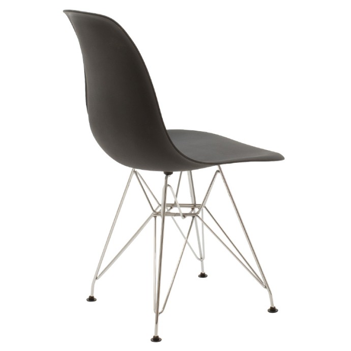 ADELLE ΚΑΡΕΚΛΑ PP ΜΑΥΡΟ-INOX ΠΟΔΙ 46X55X81ΕΚ