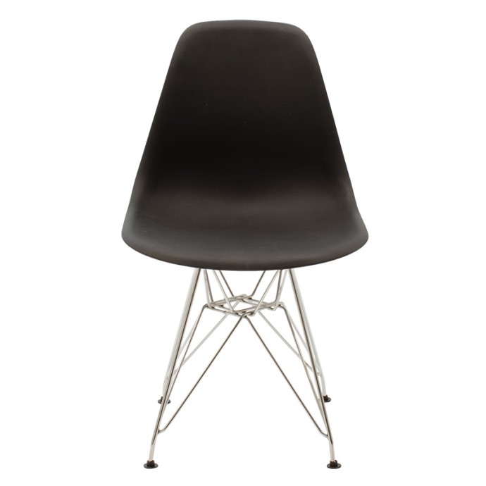 ADELLE ΚΑΡΕΚΛΑ PP ΜΑΥΡΟ-INOX ΠΟΔΙ 46X55X81ΕΚ