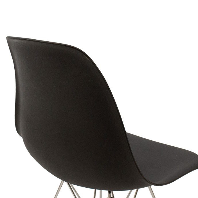 ADELLE ΚΑΡΕΚΛΑ PP ΜΑΥΡΟ-INOX ΠΟΔΙ 46X55X81ΕΚ