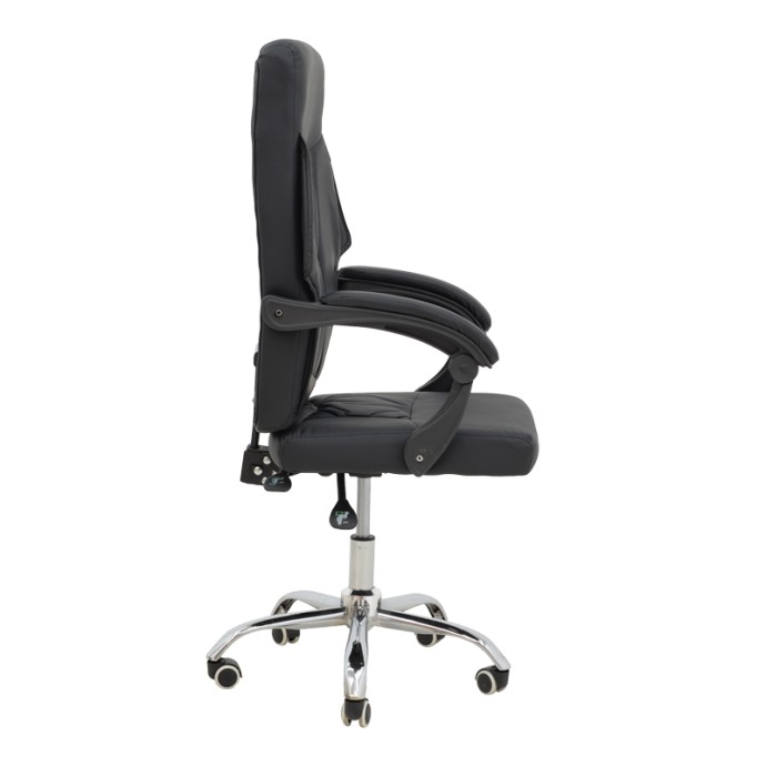 GLORIN ΚΑΡΕΚΛΑ ΓΡΑΦΕΙΟΥ ΔΙΕΥΘΥΝΤΗ 60X68X128ΕΚ ΜΑΥΡΟ PU 