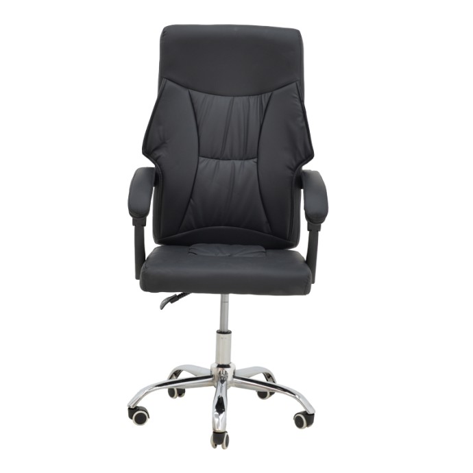 GLORIN ΚΑΡΕΚΛΑ ΓΡΑΦΕΙΟΥ ΔΙΕΥΘΥΝΤΗ 60X68X128ΕΚ ΜΑΥΡΟ PU 