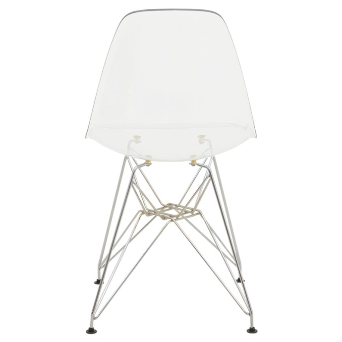 ADELLE ΚΑΡΕΚΛΑ PP ΔΙΑΦΑΝΟ-INOX ΠΟΔΙ 46X55X81ΕΚ