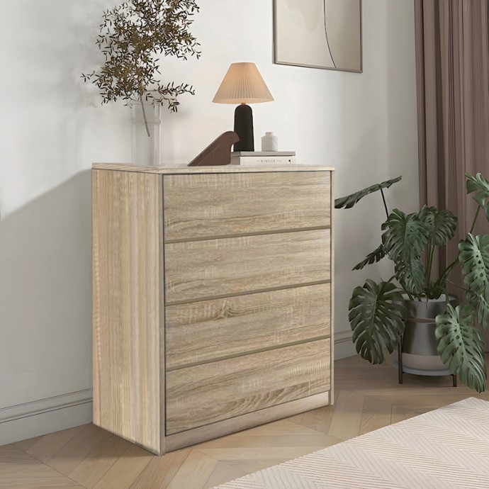 KUANGER ΣΥΡΤΑΡΙΕΡΑ 80X40X80ΕΚ MDF ΣΕ ΦΥΣΙΚΗ ΑΠΟΧΡΩΣΗ 