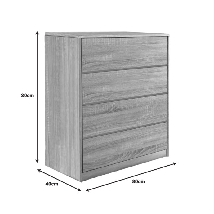 KUANGER ΣΥΡΤΑΡΙΕΡΑ 80X40X80ΕΚ MDF ΣΕ ΦΥΣΙΚΗ ΑΠΟΧΡΩΣΗ 