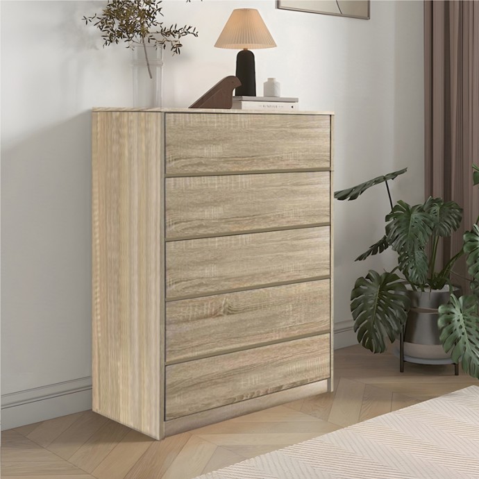 KUANGER ΣΥΡΤΑΡΙΕΡΑ 80X40X109ΕΚ MDF ΣΕ ΦΥΣΙΚΗ ΑΠΟΧΡΩΣΗ 
