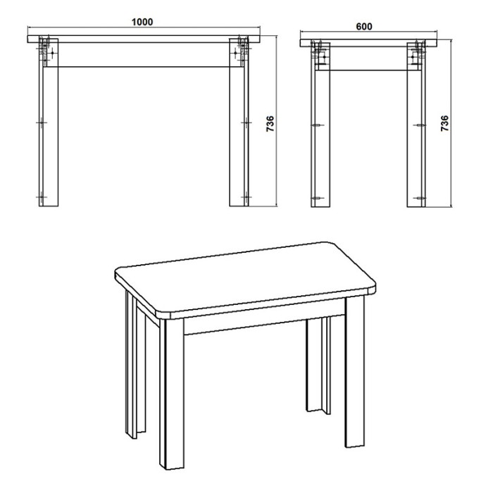 CELESTE ΤΡΑΠΕΖΙ  100x60x73.5εκ SONOMA 